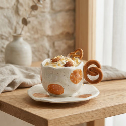 Porcelain Mug & Saucer